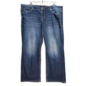 Torrid Womens Size 22 Bootcut‎ Stretch Denim Blue Jeans Sequin Pocket